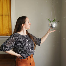 Load image into Gallery viewer, 6&quot; Disco Ball Planter
