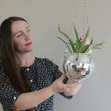 Load image into Gallery viewer, 6&quot; Disco Ball Planter
